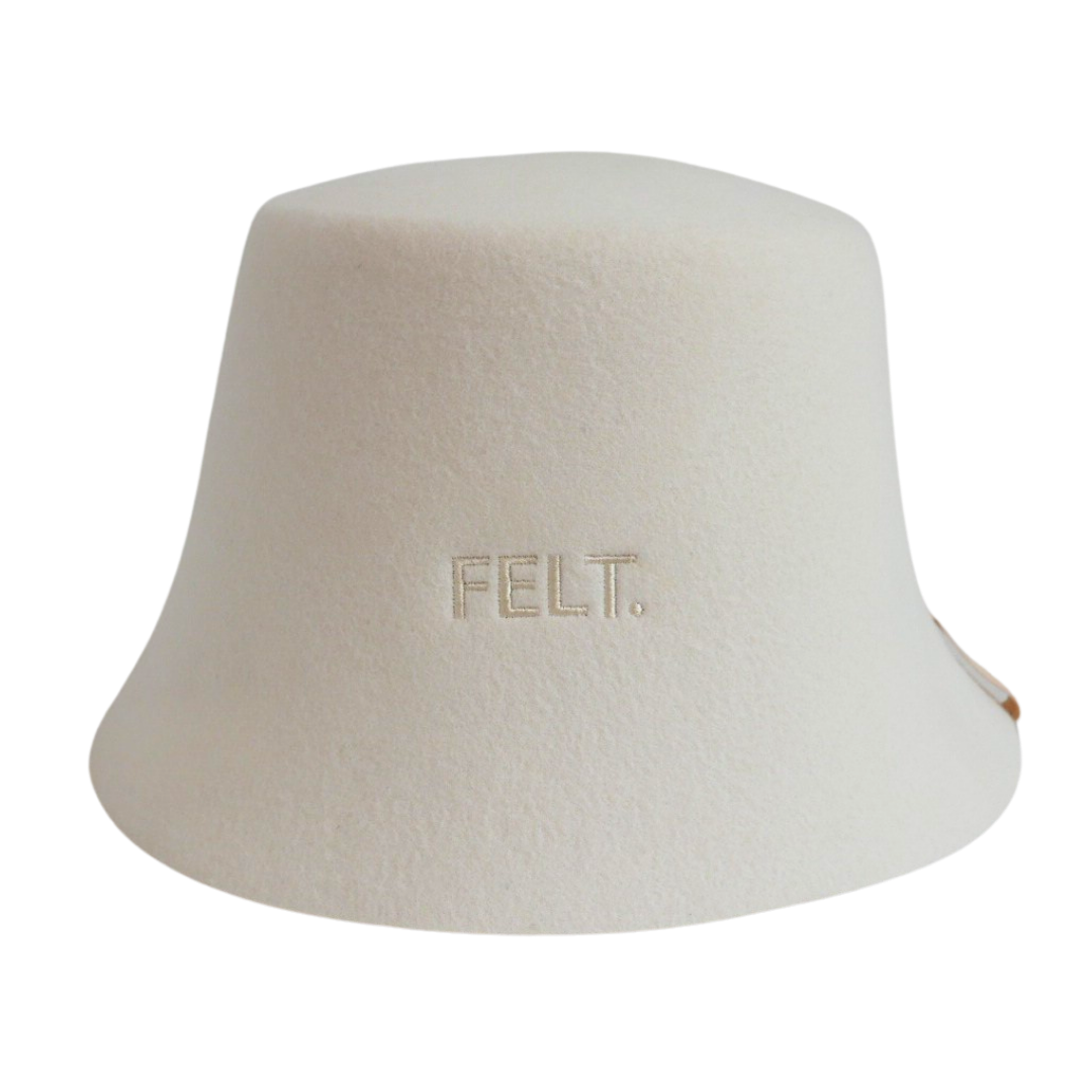 The Modern: bucket-style merino wool sauna hat by FELT.